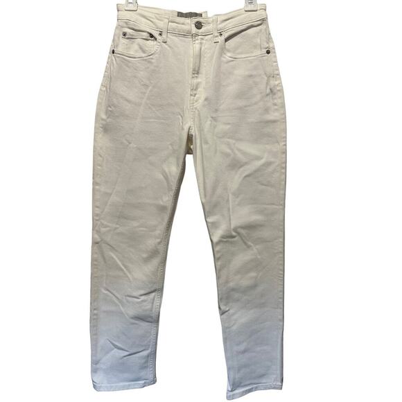 Everlane The High Rise Straight Jean in Bone White size 26 NWT New Ankle - Picture 6 of 9